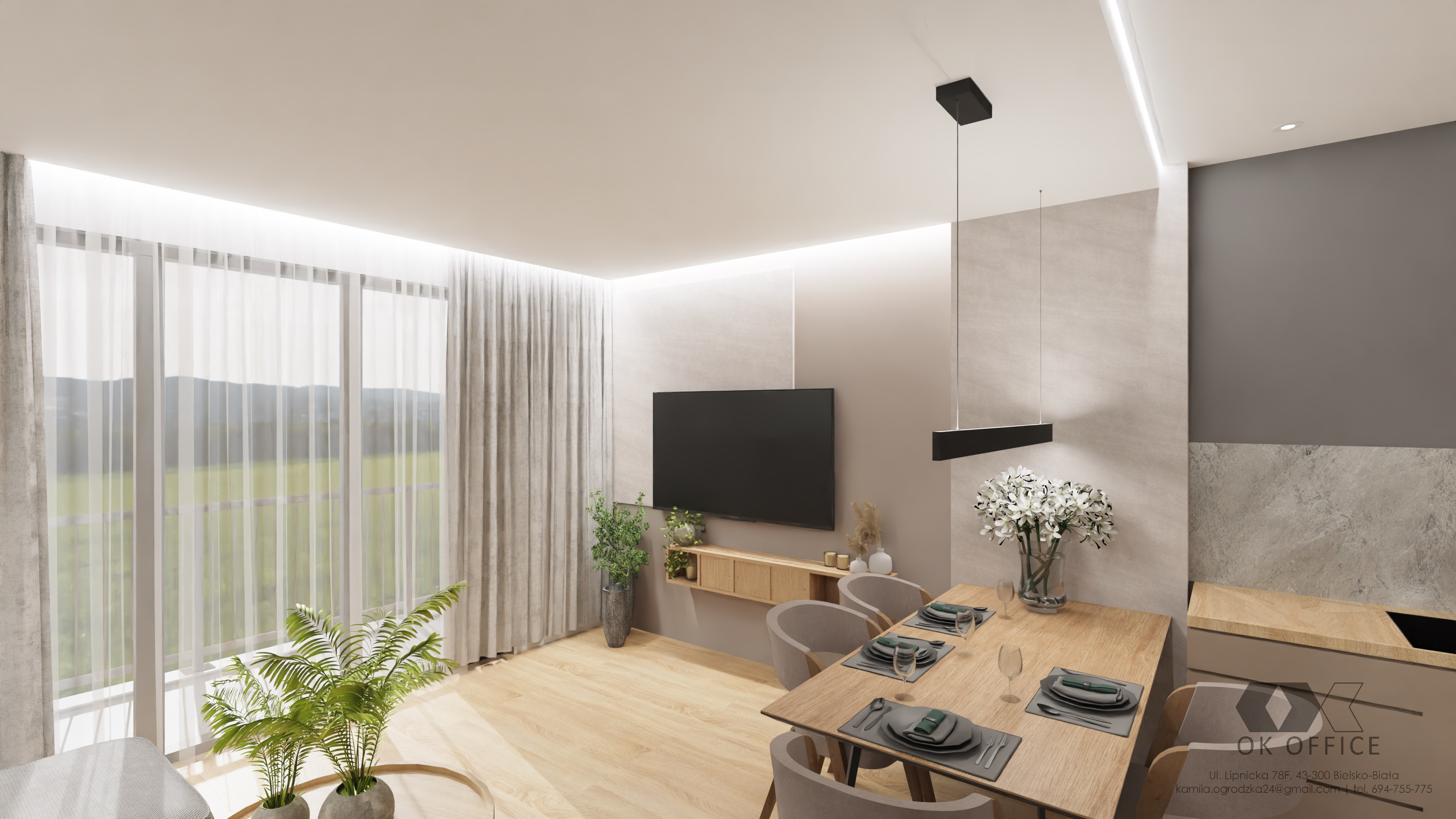 Projekt mieszkania – OK OFFICE - ujęcie 4